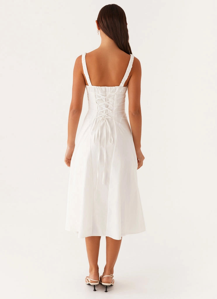 OKBBN's stylish square neckline and back cinching elegant and flowing Prom Dresses