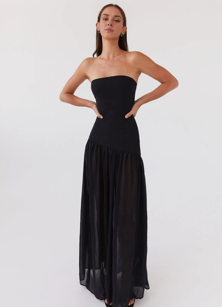 OKBBN's vibrant semi transparent skirt with off shoulder neckline Prom Dresses