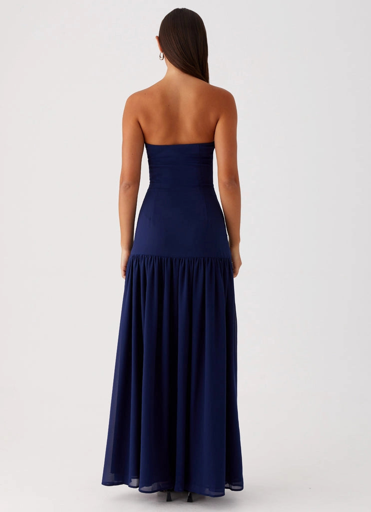 OKBBN charming front slit chic lining tight fitting body slimming off shoulder Prom Dresses