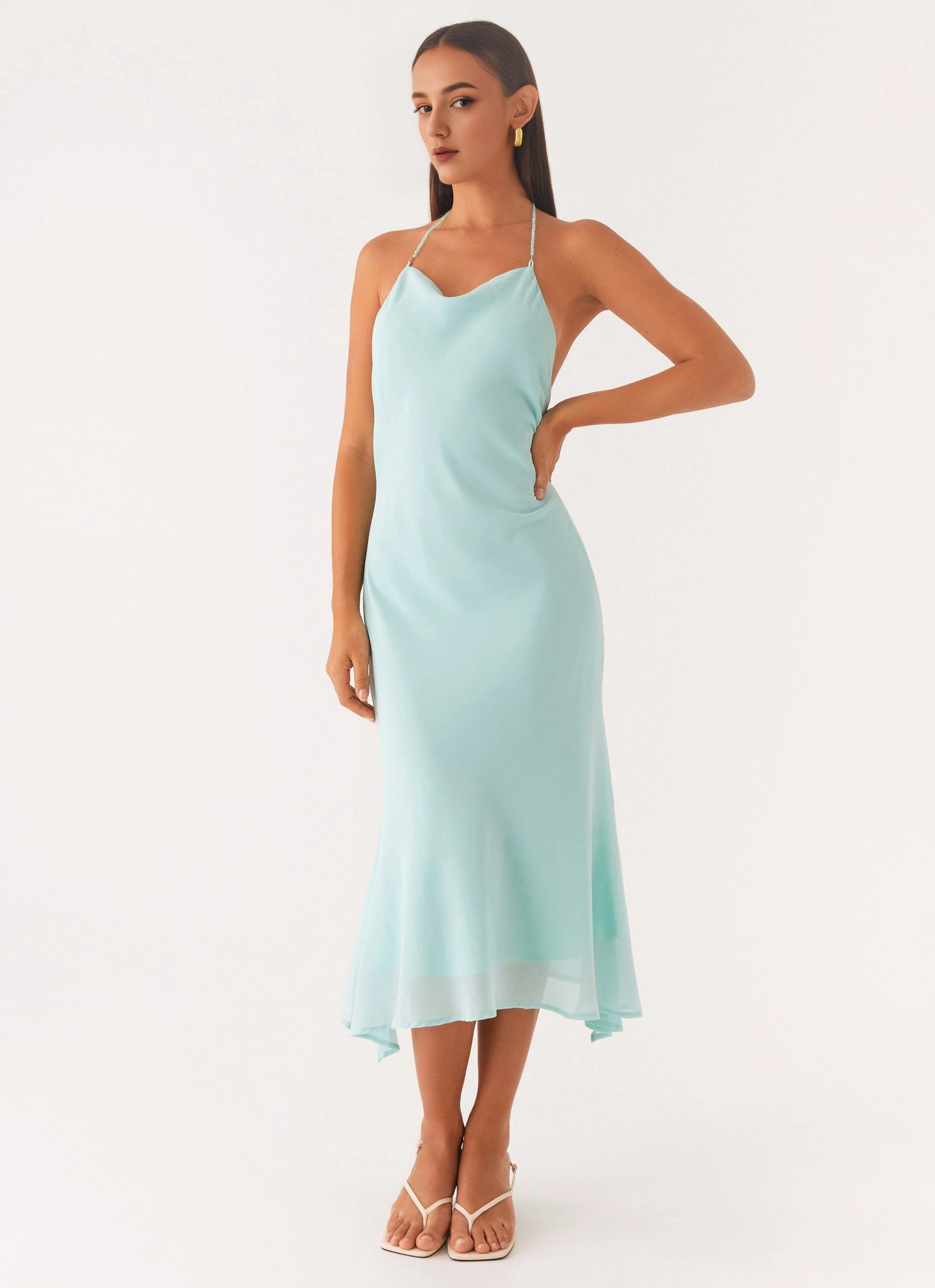 OKBBN elegant and charming front wrap, low hanging back, fully lined Prom Dresses