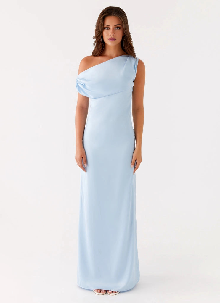 OKBBN elegant and exquisite off shoulder pleated satin Prom Dresses