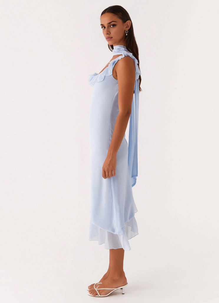 OKBBN elegant and romantic ruffle collar with flowing decoration Prom Dresses