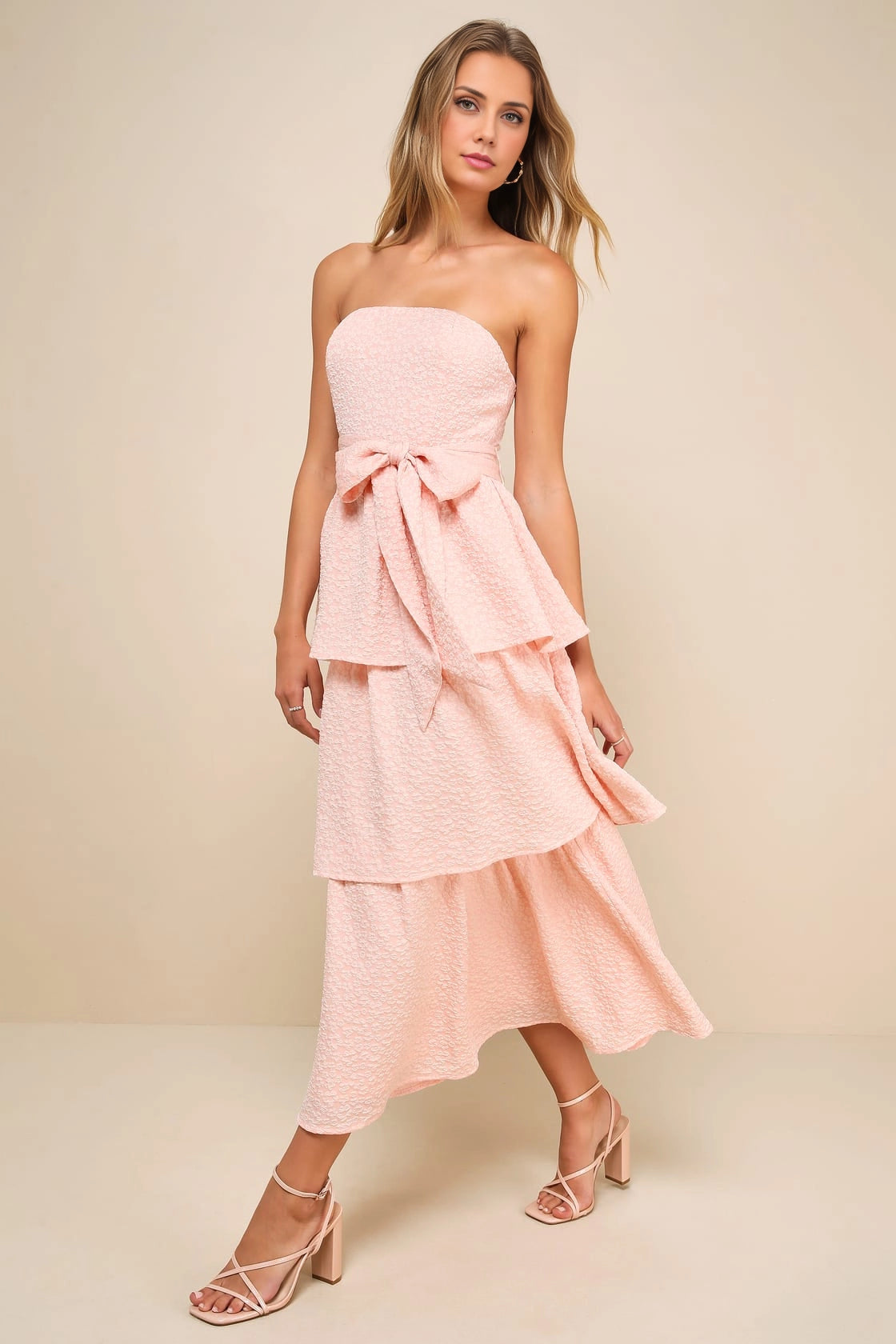 OKBBN elegant jacquard off shoulder layered medium length Homecoming Dresses