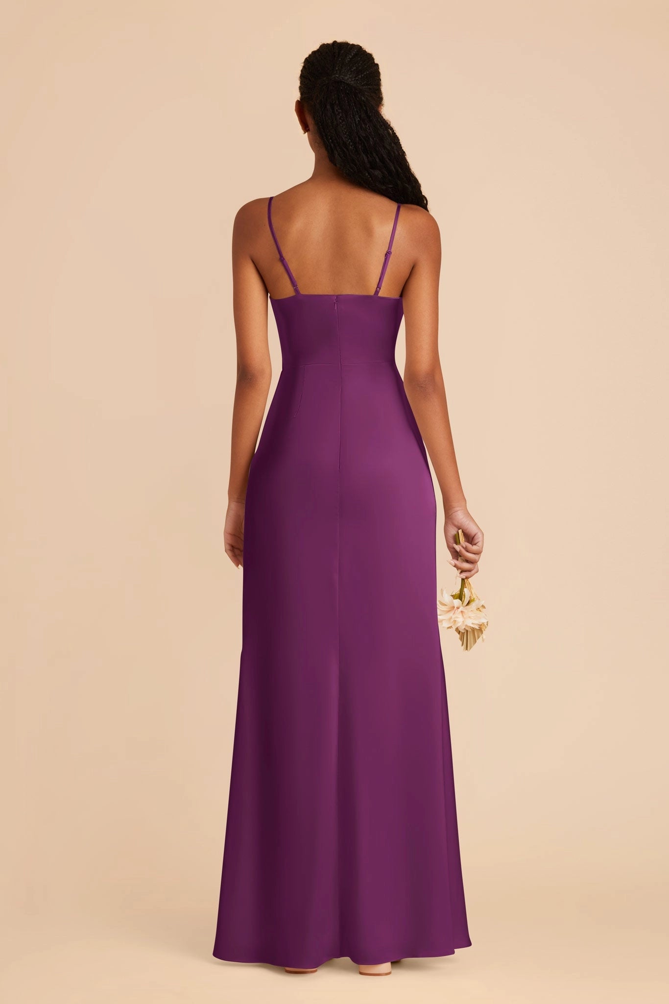 OKBBN elegant mermaid scarf collar with thin shoulder straps matte satin Prom Dresses
