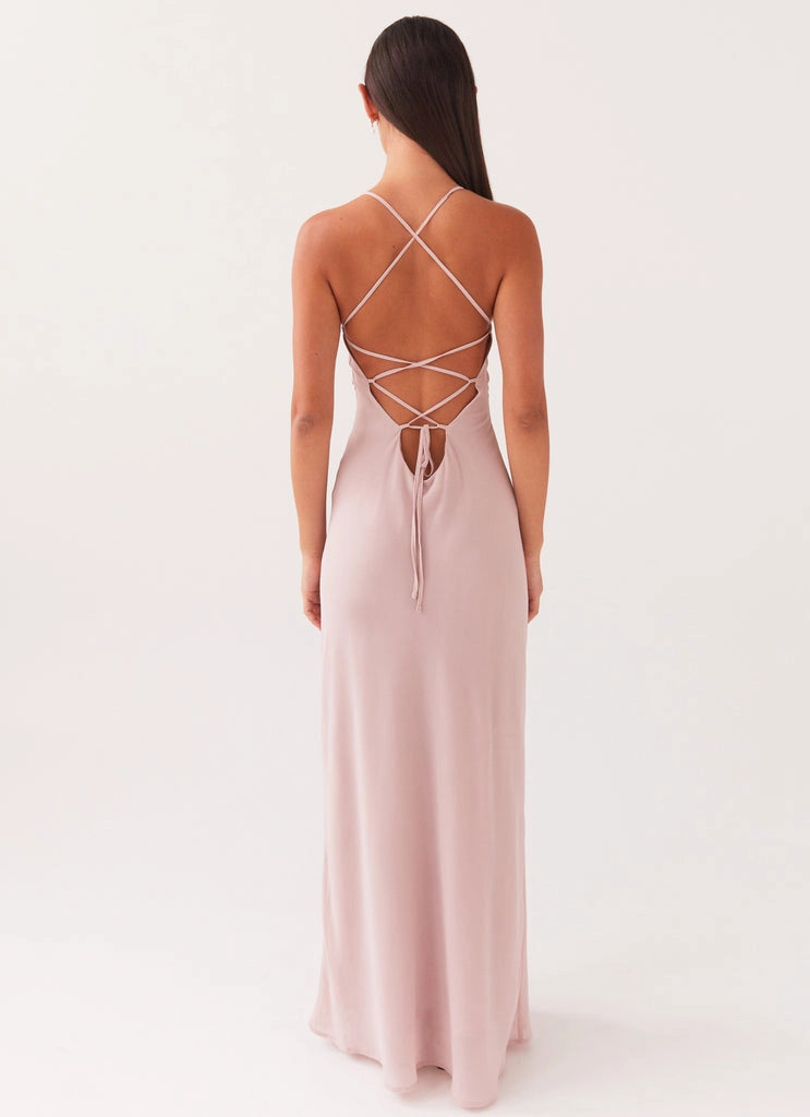 OKBBN elegant pleated bust, backless and charming silhouette tailored Prom Dresses