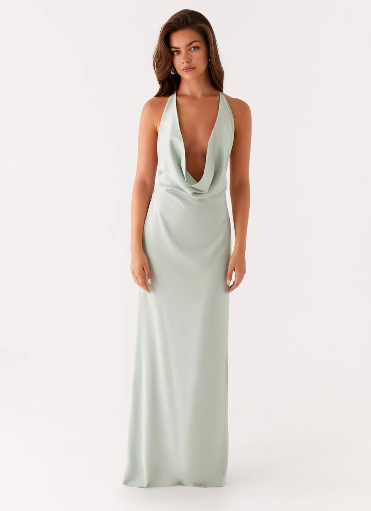 OKBBN sexy low back silhouette, elegant drape, deep drape, Prom Dresses