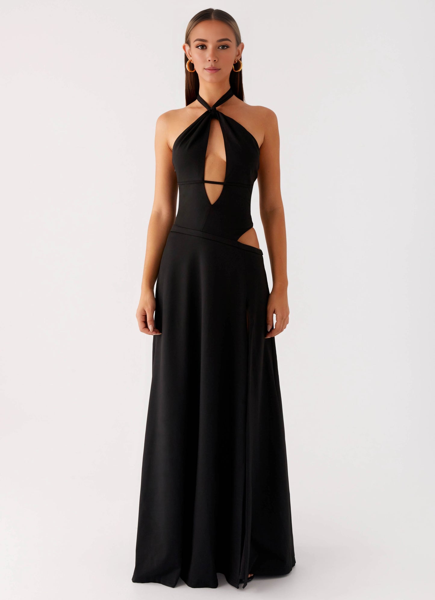 OKBBN sexy slim fit backless thick shoulder strap hollow knit fabric Homecoming Dresses