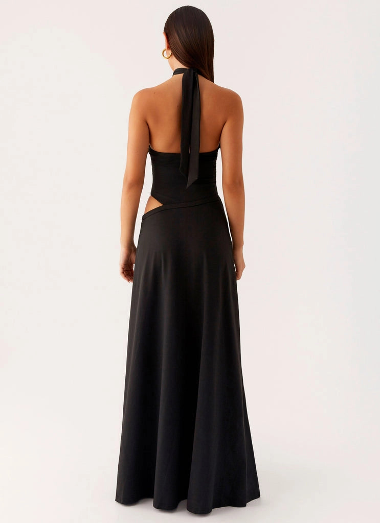OKBBN sexy slim fit backless thick shoulder strap hollow knit fabric Homecoming Dresses