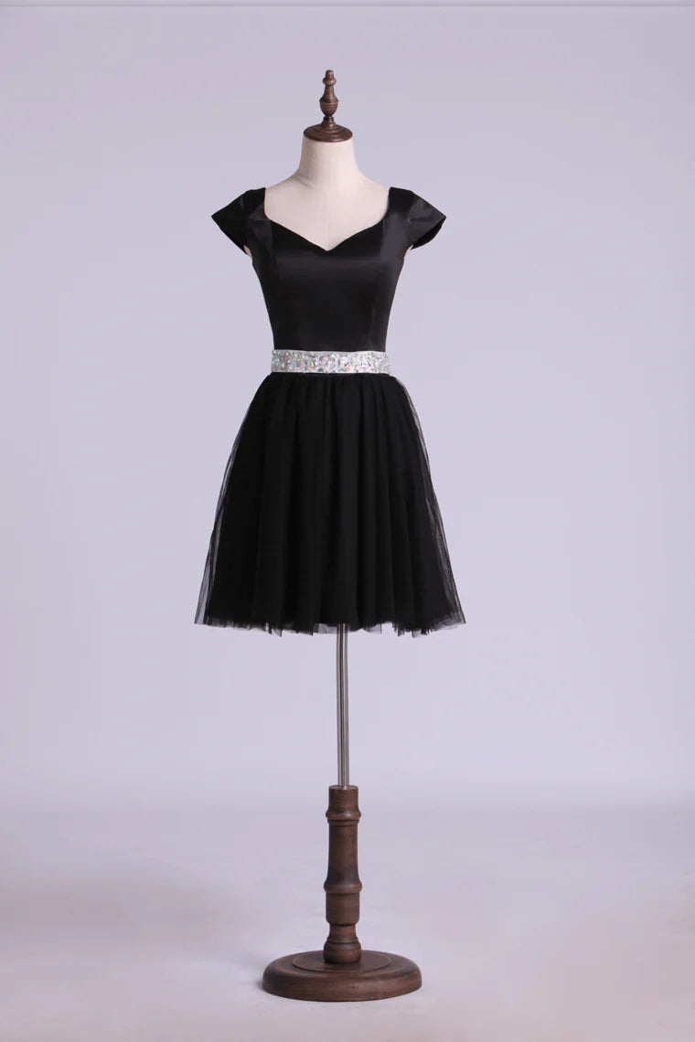 Sexy and elegant off the shoulder hockey dress with beaded shorts