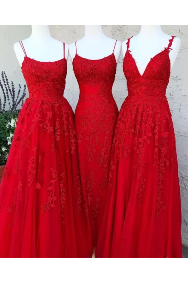 Large spaghetti strap floor mop ball dress with embellishments long evening dress