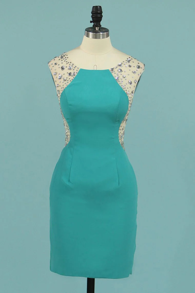 Sexy elegant soft strapless jewelry slim fitting dance party dress