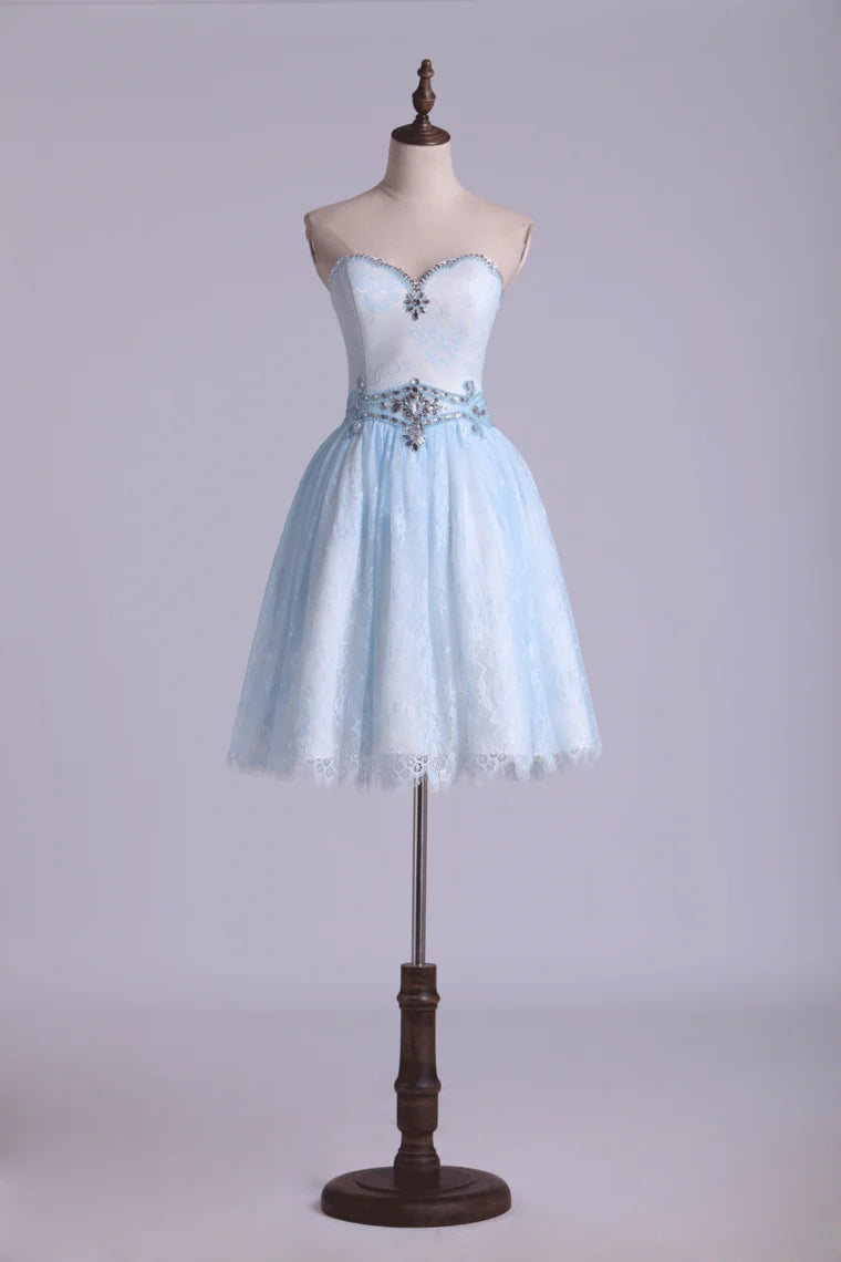 Sweet and elegant lace dress mini beading