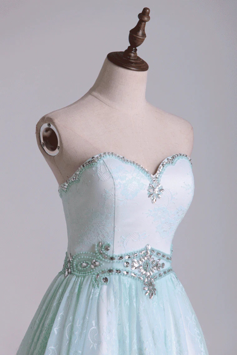 Sweet and elegant lace dress mini beading