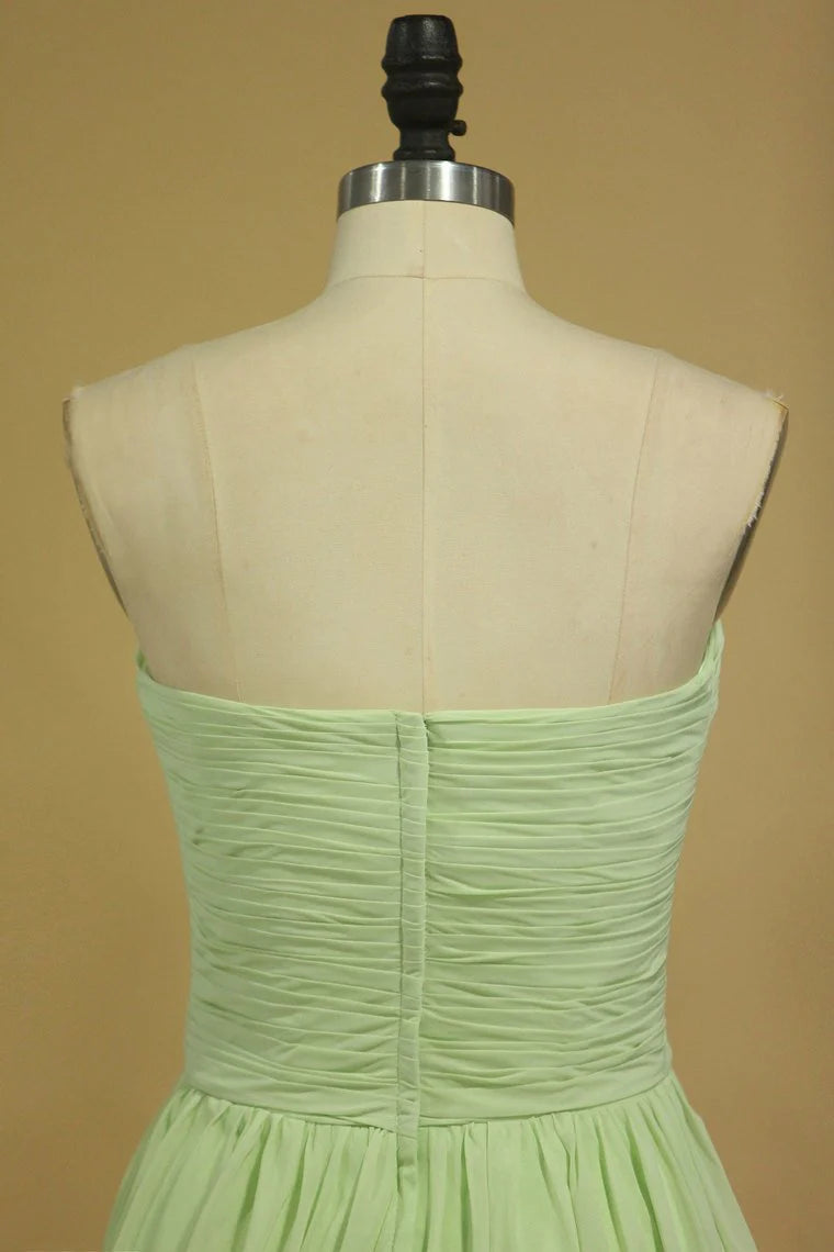 Sweetheart Elegant Shoulderless A-Line and Ground Chiffon Cocktail Ball Party Dress