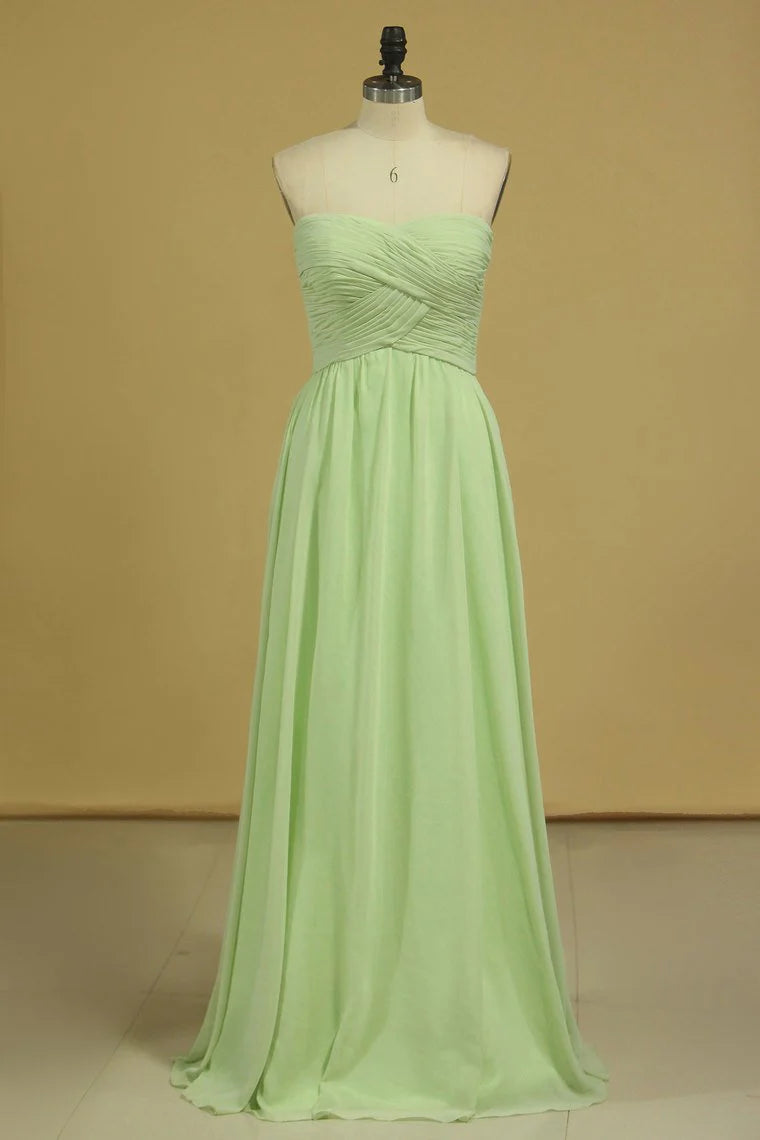 Sweetheart Elegant Shoulderless A-Line and Ground Chiffon Cocktail Ball Party Dress