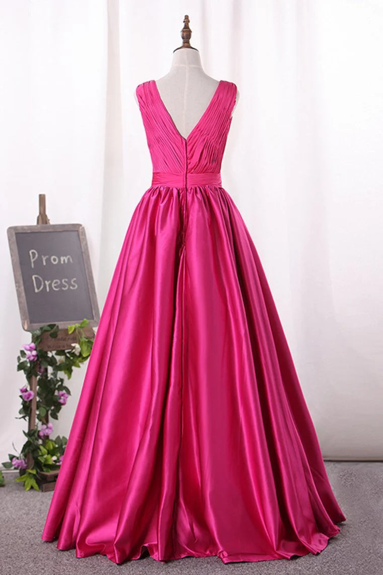 V-neck ball dress with ruffled edge tight fitting dress