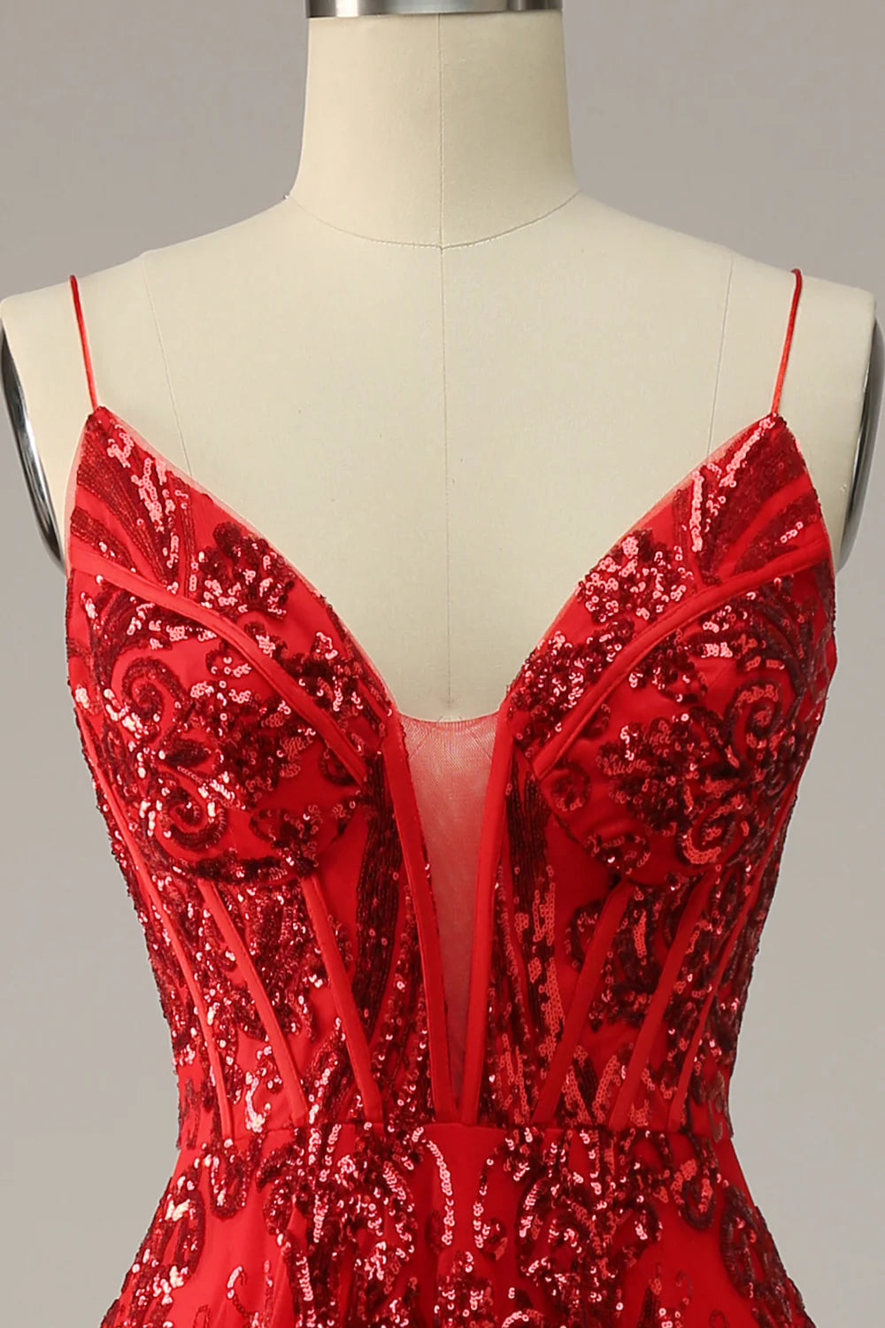 A-line Italian Noodle Strap Burgundy Plus Size Cross Back Ball Dress