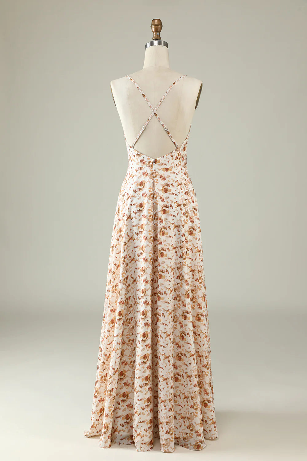 Sweet white floral bohemian ruffled bridesmaid dress