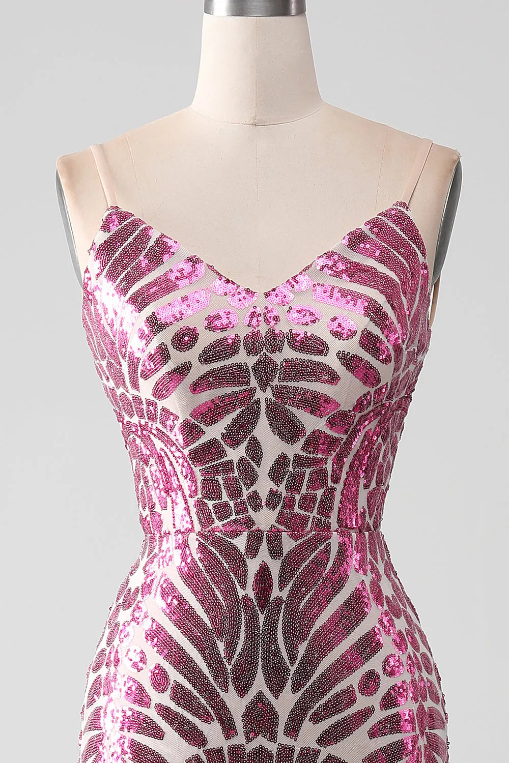 Sexy shiny fashionable mermaid backless long ball dress