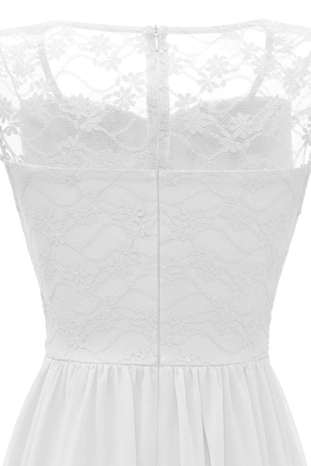 Elegant White Long Lace Dress with Cap Sleeves