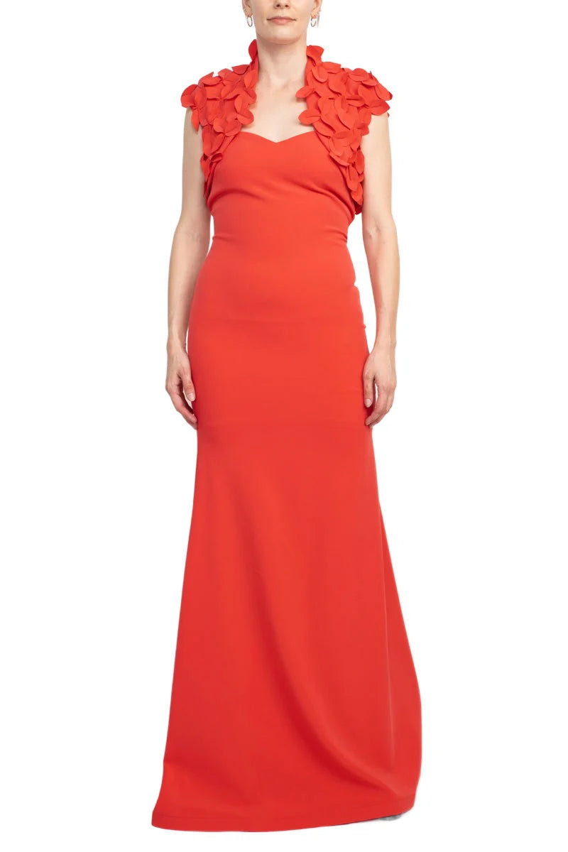 Strapless Sweetheart Neck Bodycon Scuba Gown Mother of the Bride Dresses with