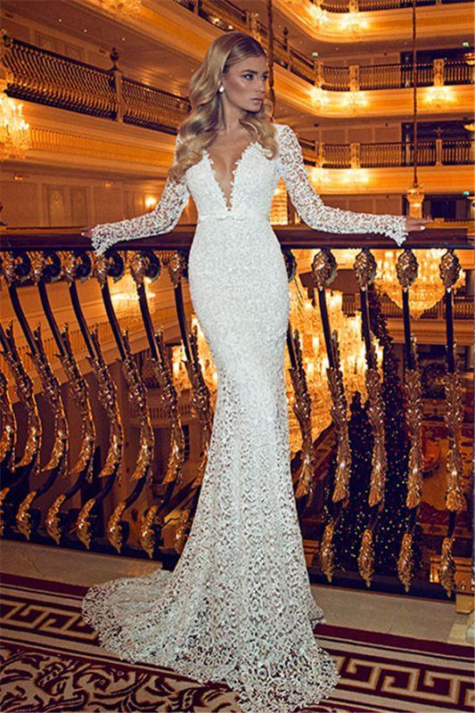 Lace sexy backless and floor length elegant evening gown
