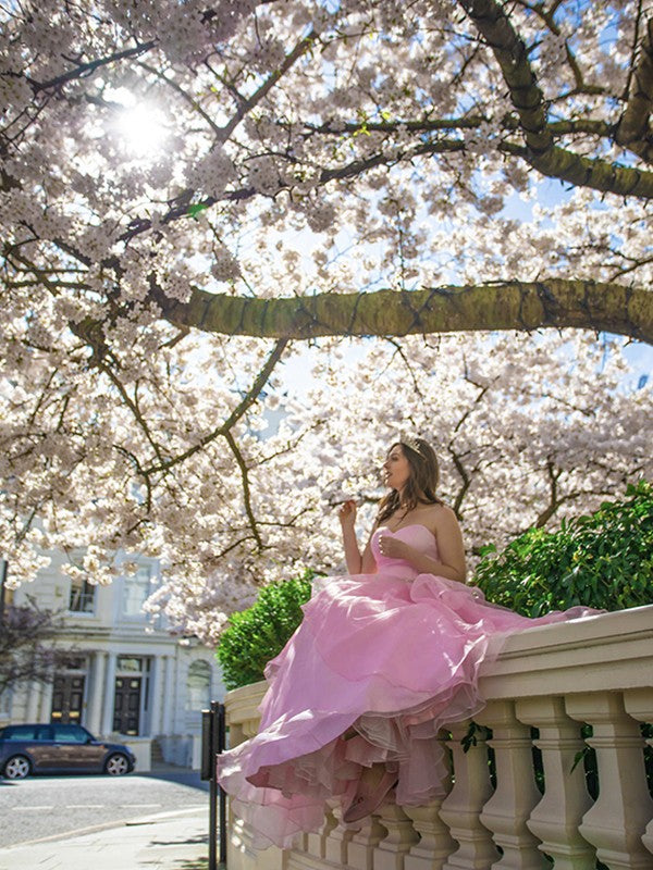 Ball Gown Sweet Beaded Floor Sweeping Sleeveless Dress
