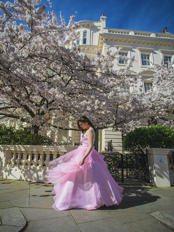 Ball Gown Sweet Beaded Floor Sweeping Sleeveless Dress