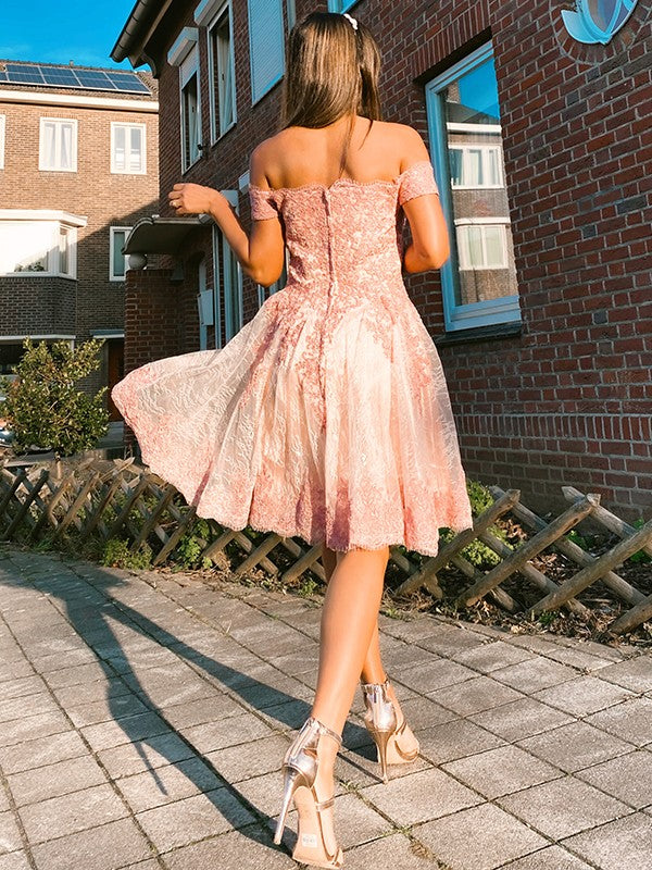 Princess sheer floral shoulder length sleeveless party mini skirt