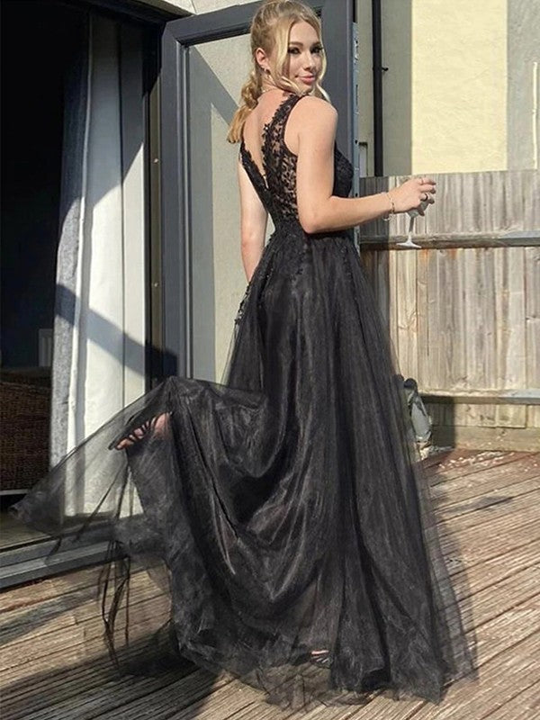 A-line skirt princess sheer decal V-neck sleeveless sexy strapless skirt