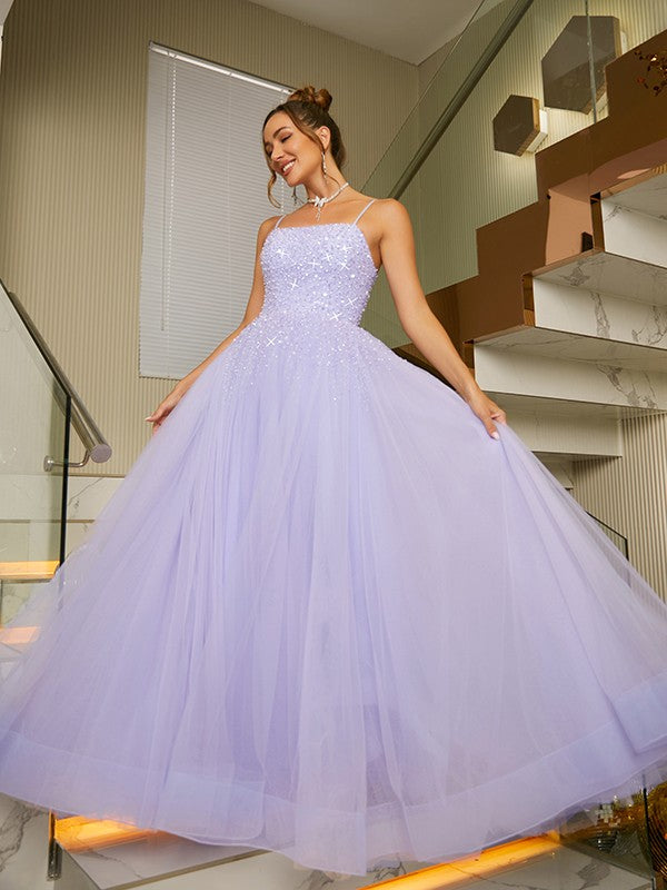 A-shaped princess style thin gauze beaded fine shoulder strap sleeveless ground length dress clothing