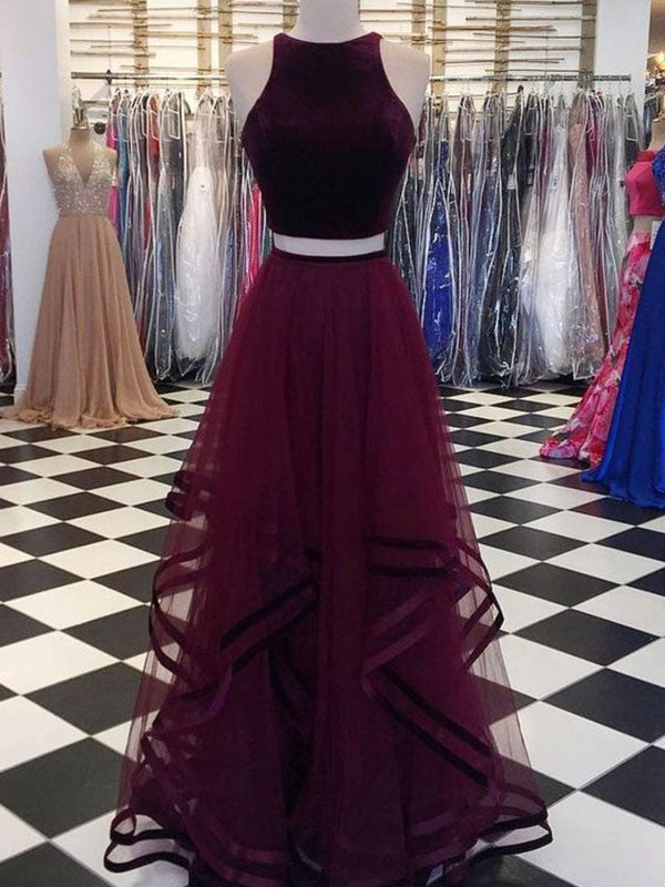 A-line Princess Dress Sleeveless Floor Sweeping Ruffle Edge sheer dress