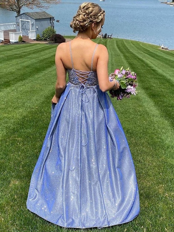 A-line skirt sweet princess flower V-neck sleeveless strapless dress
