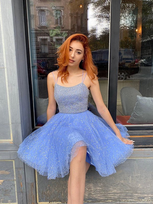 A-line elegant princess pleated shoulder strap sleeveless short mini dress