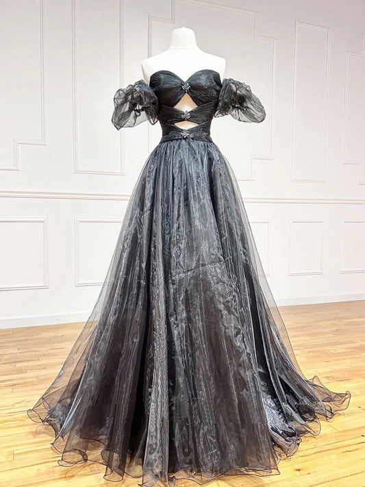 Black Mermaid Sequin Long Evening Dress Black Formal Dress