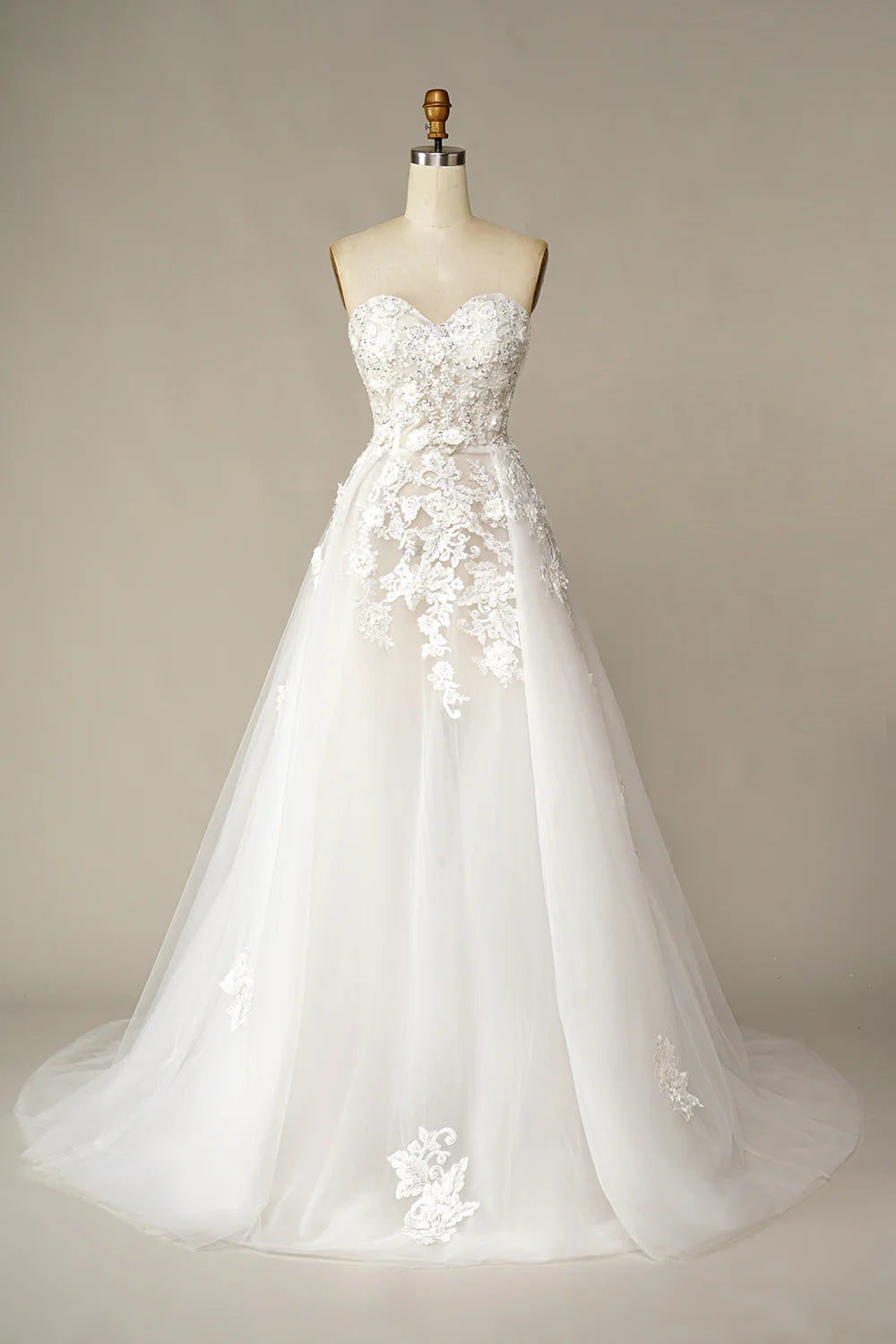 Beautiful A Line Wedding Dress with Appliques