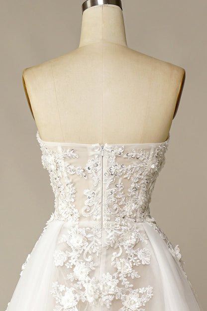 Beautiful A Line Wedding Dress with Appliques