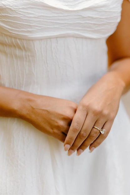 Off-the-Shoulder Cap Sleeves Layers Wedding Dress