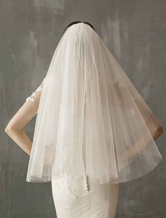 OKBBN Two layer Sweet Wedding Headveil