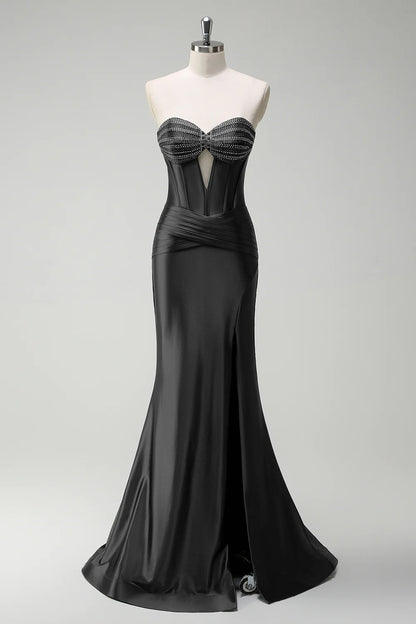OKBBN mermaid slit tight corset hollow ball dress
