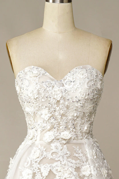 Beautiful A Line Wedding Dress with Appliques
