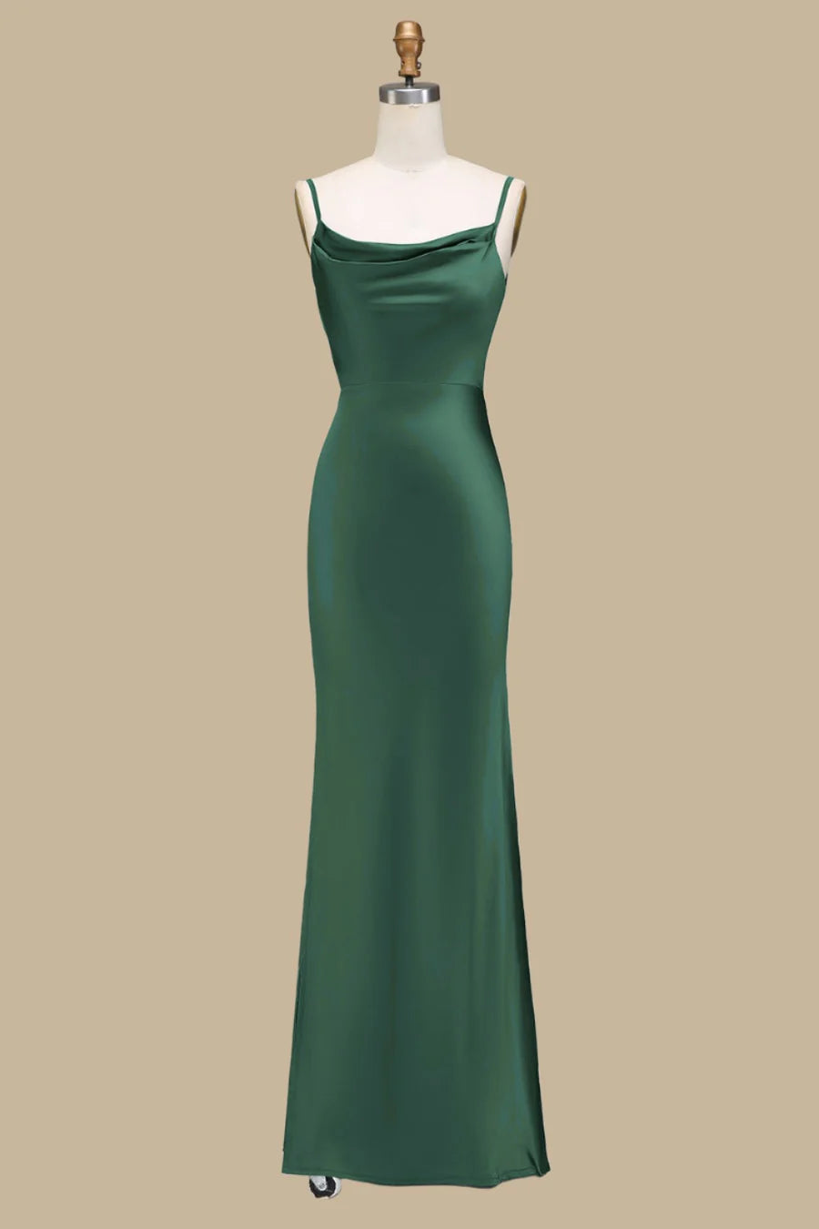 Neck and Back Maxi Dress in Dusty Blue