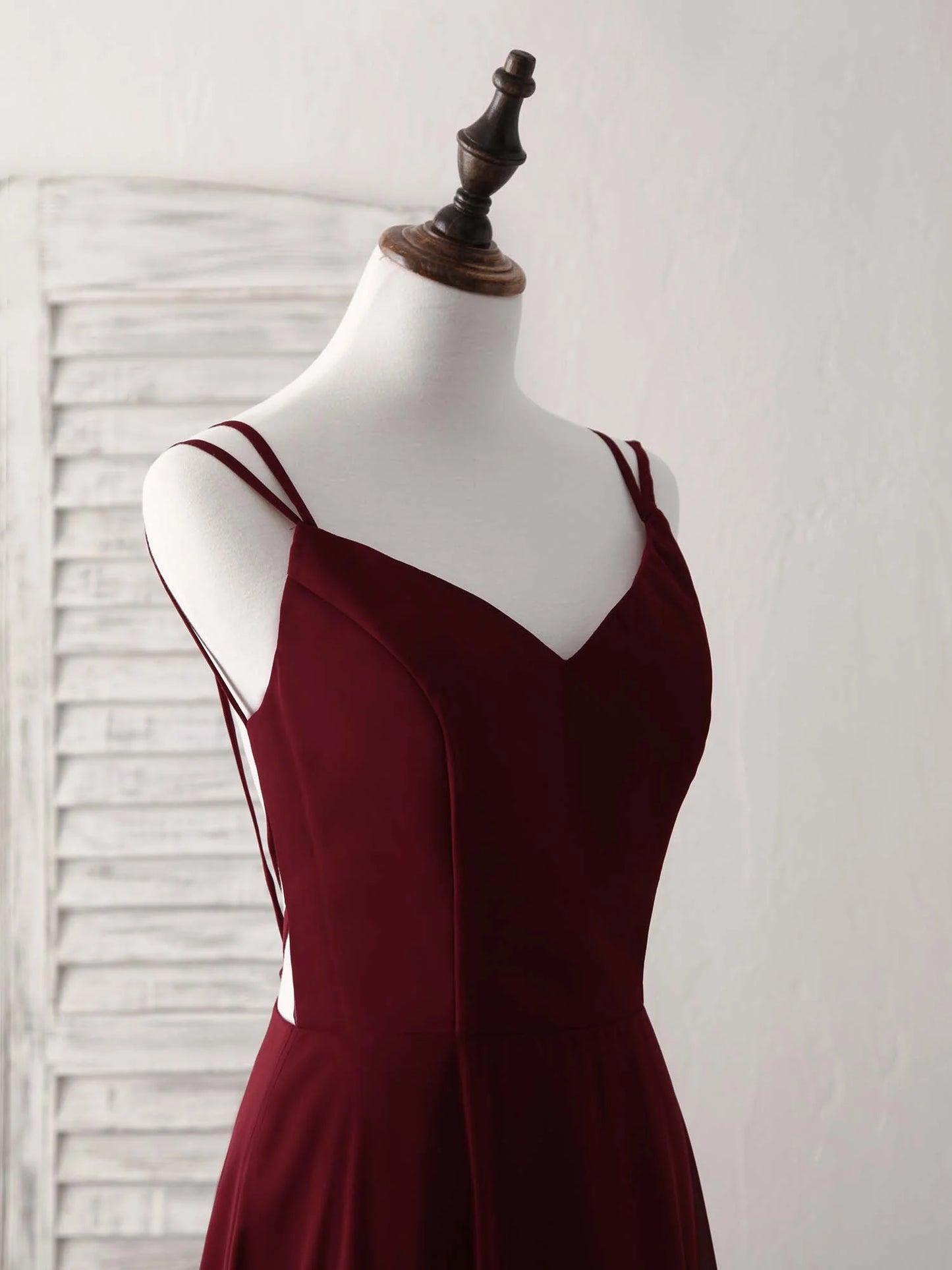 Chiffon Long Prom Dress Backless Evening Dress