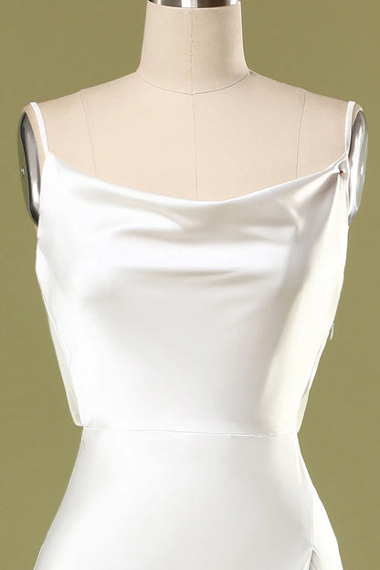Sexy slim fit mermaid white dance dress