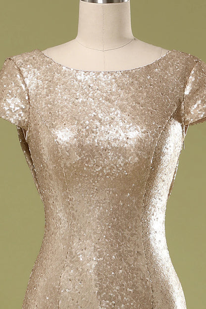 Elegant and slim fitting mermaid sequin dance party formal dress for cocktail parties