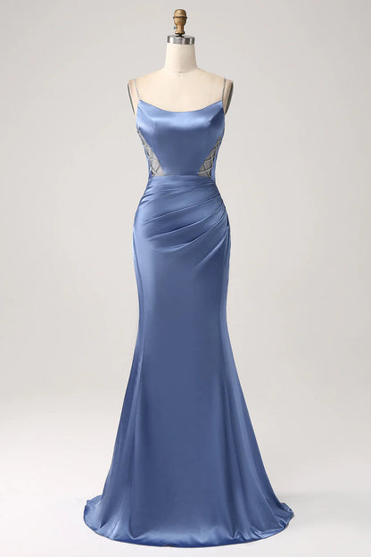 OKBBN's uniquely designed mermaid satin ball gown