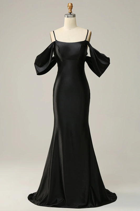 OKBBN mermaid off shoulder backless long evening gown