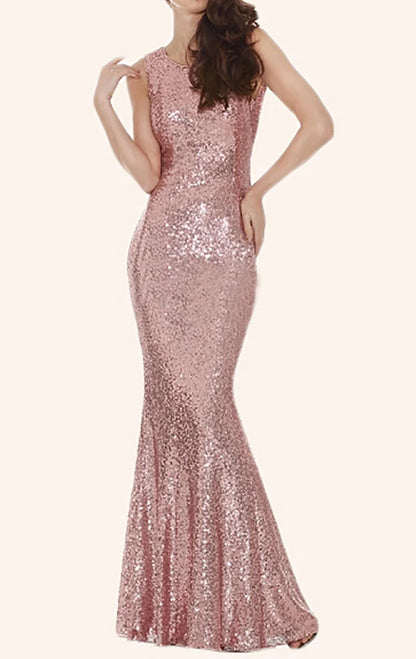 OKBBN Mermaid Sparkling Long Ball Dress