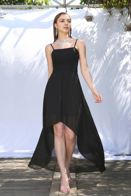 OKBBN minimalist slim shoulder sleeveless A-line ball gown