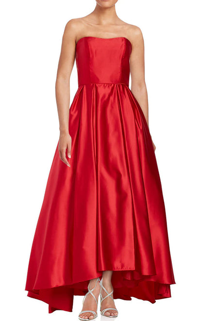 OKBBN strapless satin high-low ball gown